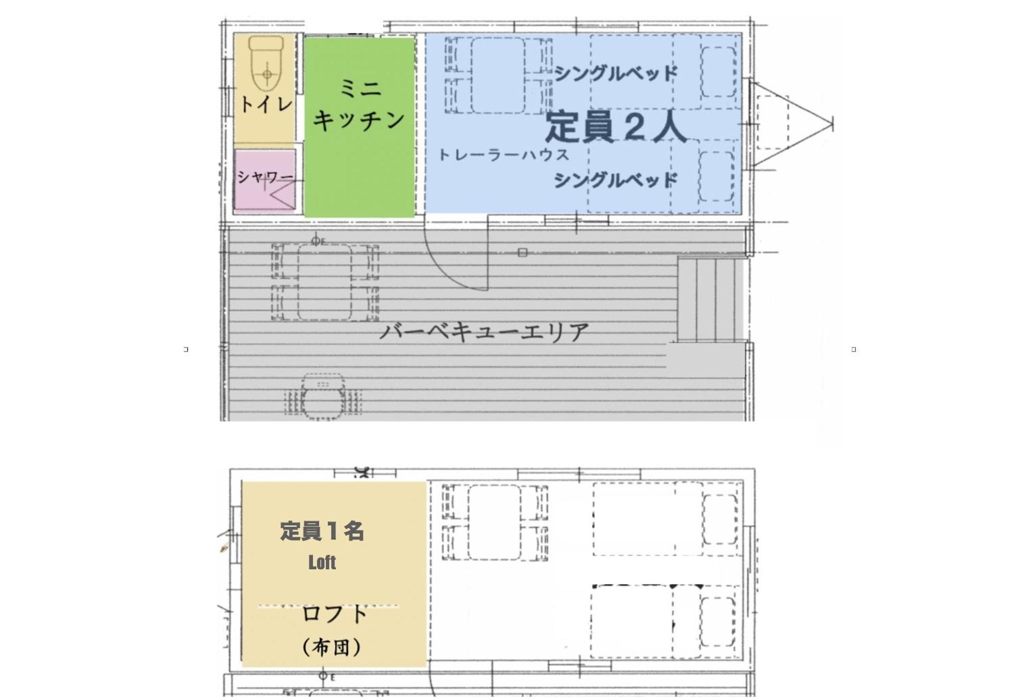 Necoana Glamping富士山景bbqトレーラーヴィラ Fujikawaguchiko Bagian luar foto